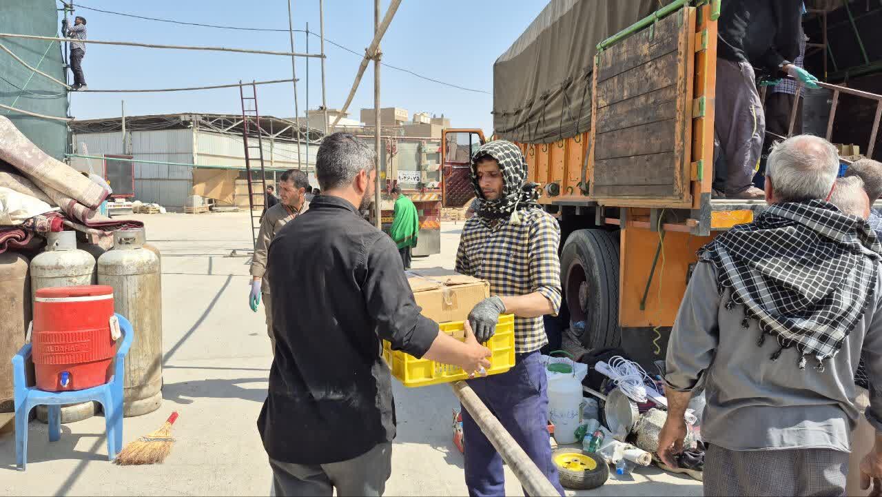 موکب شهدای درمیان؛ نماد وحدت در مسیر اربعین حسینی