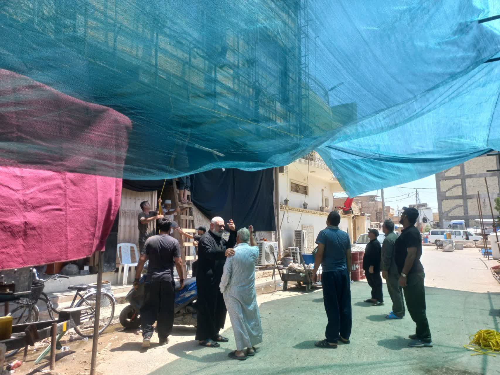 پخت ۶۷۰۰ پرس غذا در موکب قمر بنیهاشم (ع) در خیابان میثم تمار کربلا