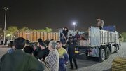 اعزام بیش از ۱۰۰ کامیون اقلام مواکب اربعین از آران و بیدگل به عراق