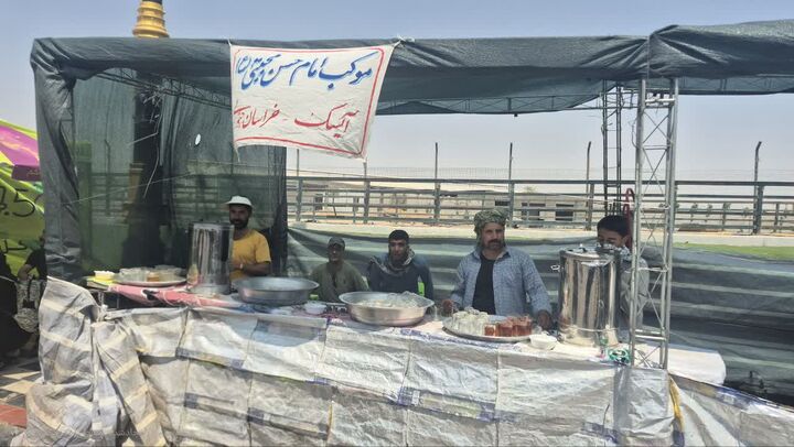 خدمت عاشقانه موکب امام حسن مجتبی(ع) آیسک در نجف