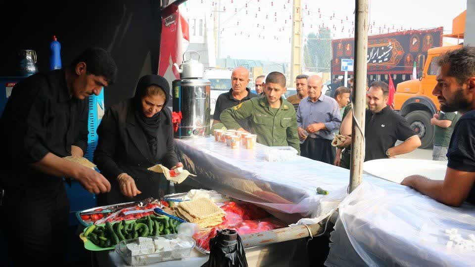 برپایی موکب زندگی با آیه ها در مرز باشماق مریوان