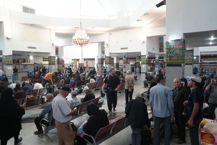 تردد روان زائران اربعین حسینی از مرز خسروی