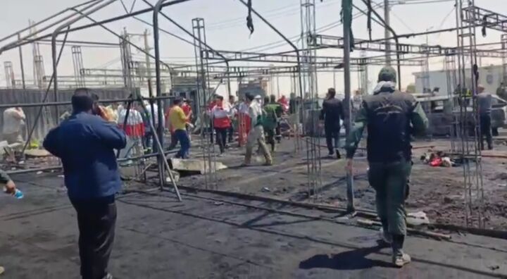 آتش‌سوزی در موکب میدان اربعین مهران با یک فوتی