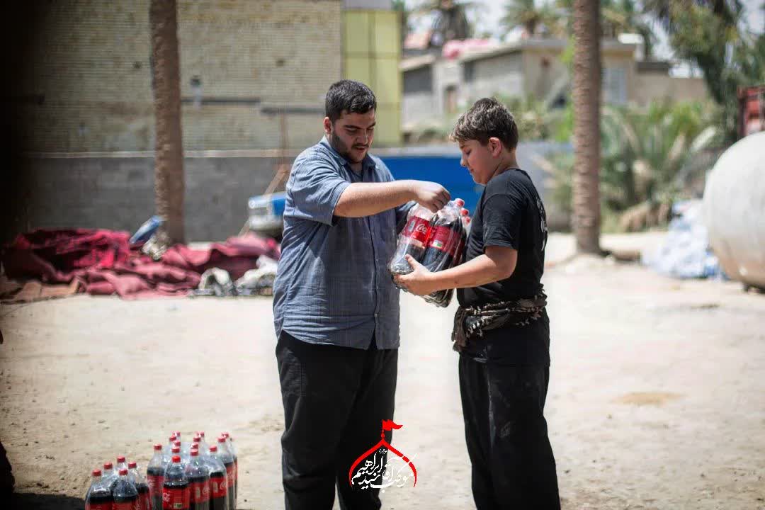 خدماترسانی ۵۰ خادم حسینی در موکب آقاسید ابراهیم گوراب زرمیخ