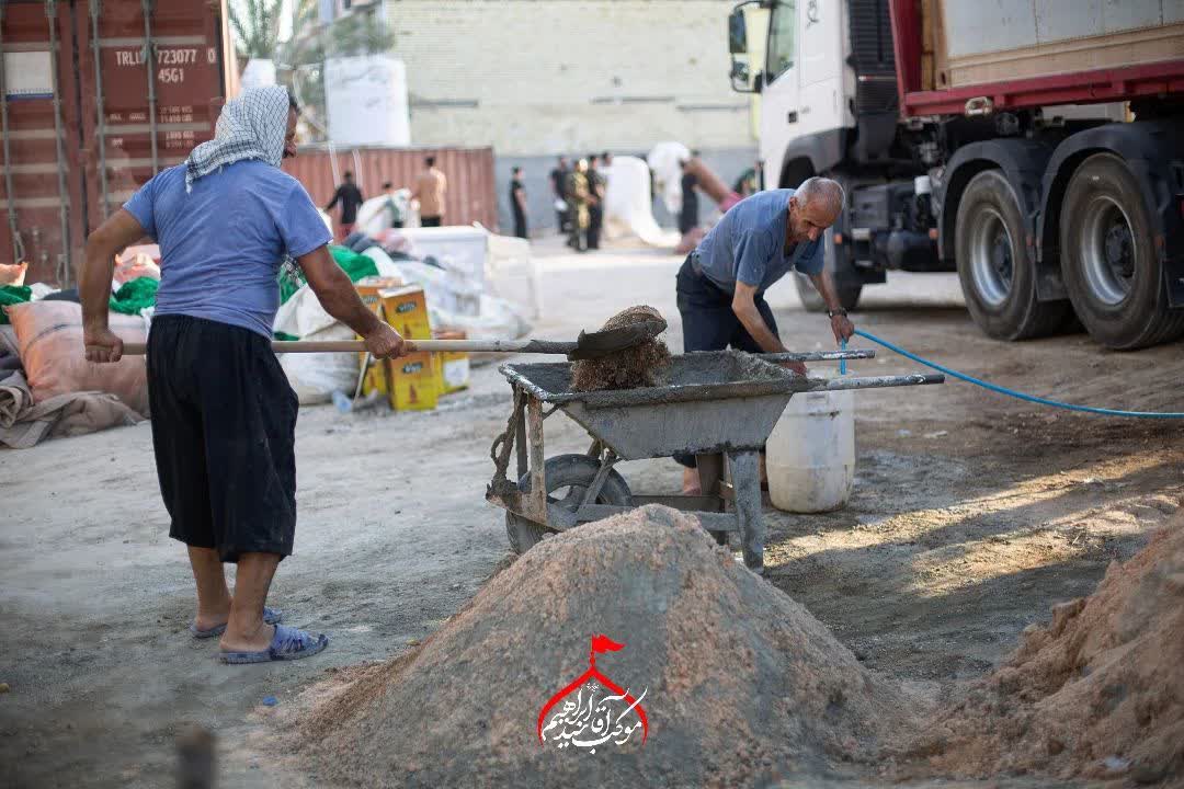 خدمات‌رسانی ۵۰ خادم حسینی در موکب آقاسید ابراهیم گوراب زرمیخ