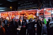 خدمت‌رسانی موکب مصباح‌الهدی حسینیه اعظم زنجان در مشایه