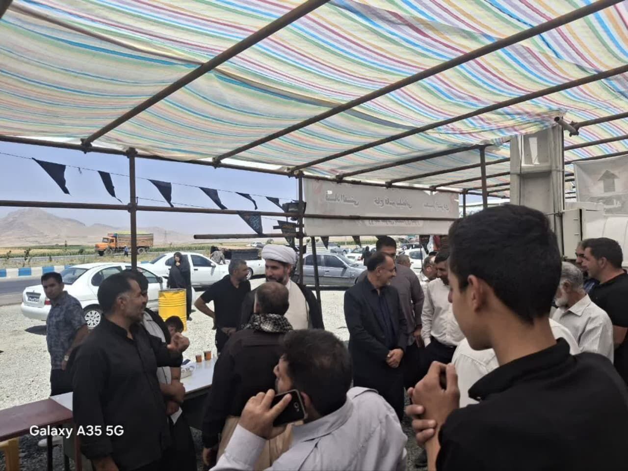 بازدید از روند خدمات‌رسانی موکب خدام الحسین(ع) به زائران و عزاداران حسینی
