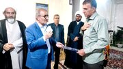 دیدار استاندار از سه خانواده شهید و جانباز کهگیلویه و بویراحمدی