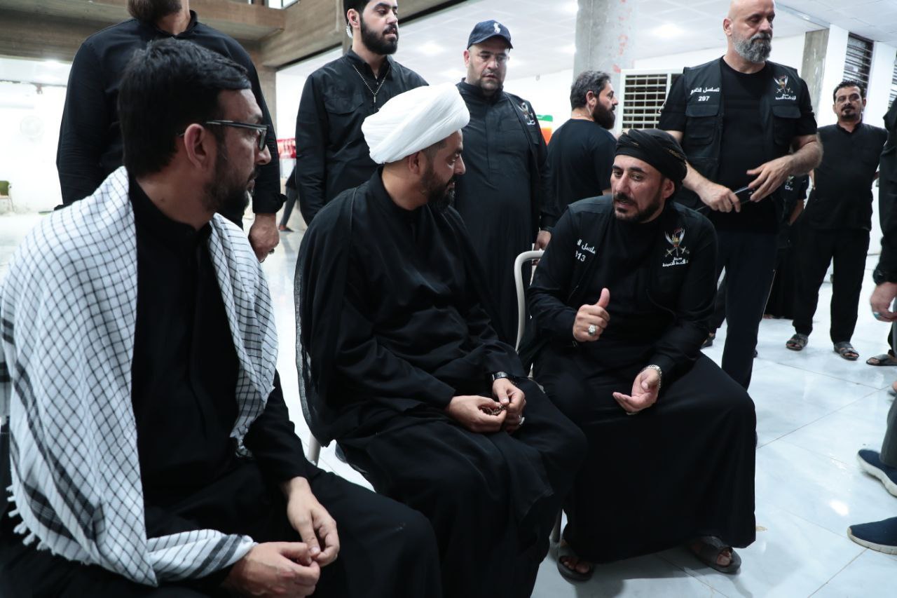 بازدید میدانی شیخ قیس خزعلی از مواکب اربعین حسینی در نجف اشرف