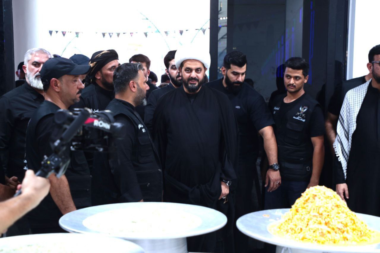 بازدید میدانی شیخ قیس خزعلی از مواکب اربعین حسینی در نجف اشرف