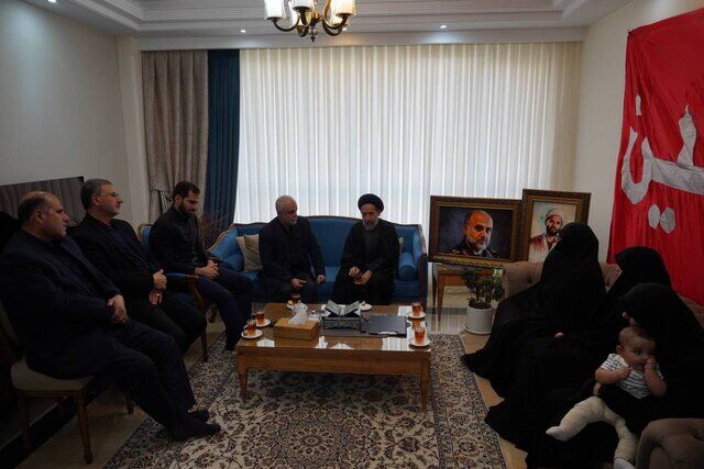 دیدار اوحدی و اوبوترابی‌فرد با خانواده سپهبد شهید رشید