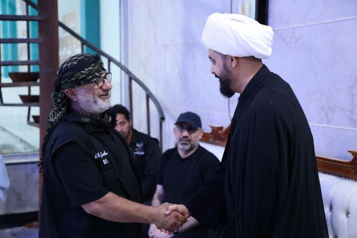 بازدید میدانی شیخ قیس خزعلی از مواکب اربعین حسینی در نجف اشرف