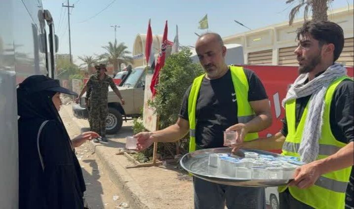 عاشقانه‌های مشایه اربعین در موکب شهدای آستارا