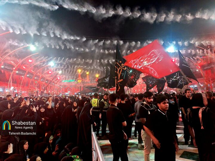 شکوه بی‌پایان بین‌الحرمین در شب اربعین