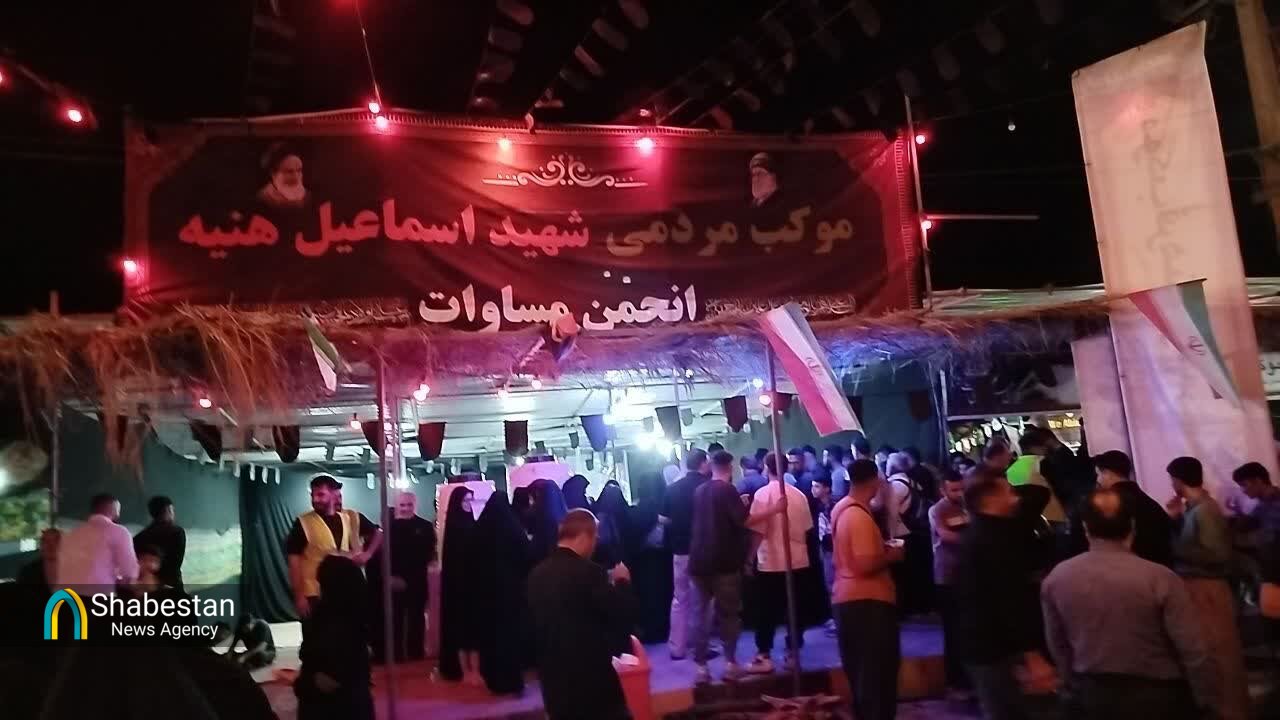 روایتی از شور و عشق در موکب اسماعیل هنیه؛ جایی که خدمت به زائران حسینی شب و روز نمیشناسد