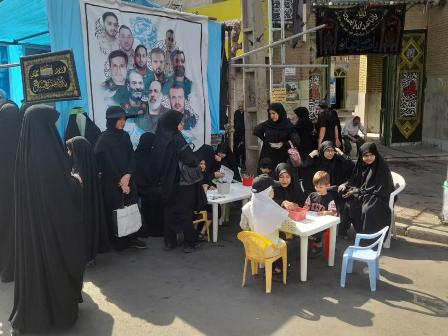 سنگتمام بچههای مسجد برای جاماندگان اربعین