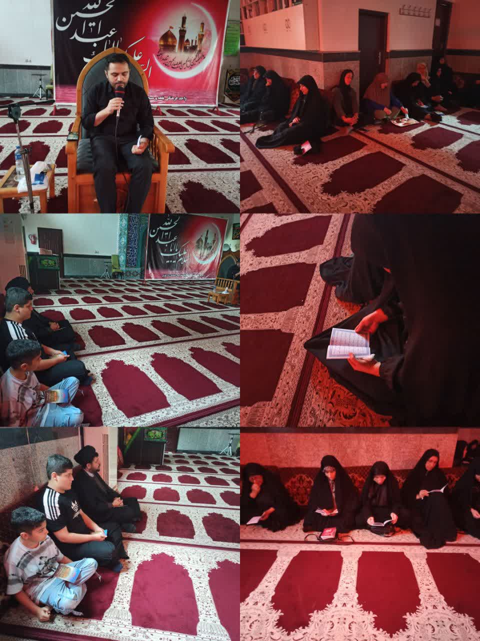 مراسم جاماندههای قافله اربعین در کانون فاطمه زهرا(س) دارسازی