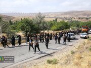 پیاده روی زائران حرم رضوی