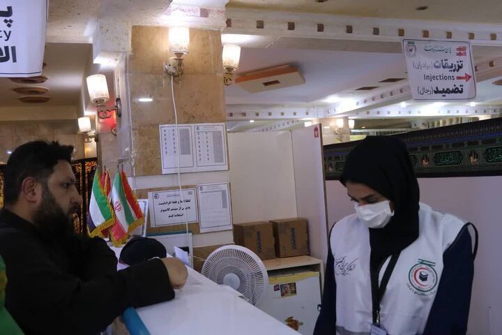 ارائه خدمات هلال احمر کرمان به بیش از ٢١ هزار زائر در نجف اشرف