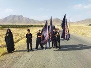 حضور پرشور اعضای کانون‌های مساجد استان مرکزی در راهپیمایی جاماندگان اربعین