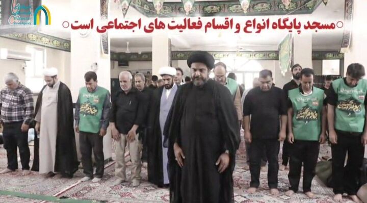 مساجد مهران پای کار اربعین