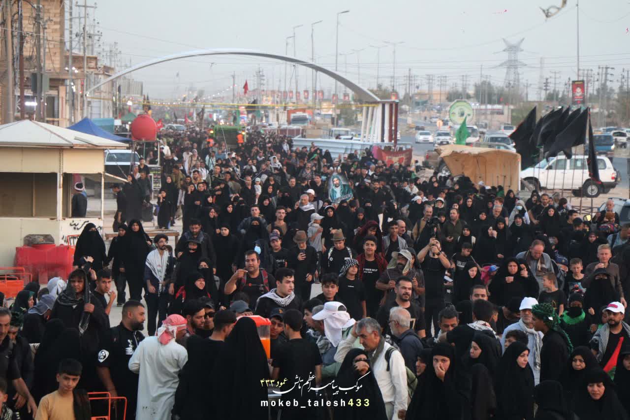 جلوه های از مشایه اربعین موکب پیامبراعظم(ص) تالش در عمود ۴۳۳