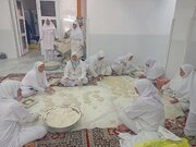 از تنور عشق تا سفره زائر؛ روایت پخت نان در موکب ارسکی‌ها