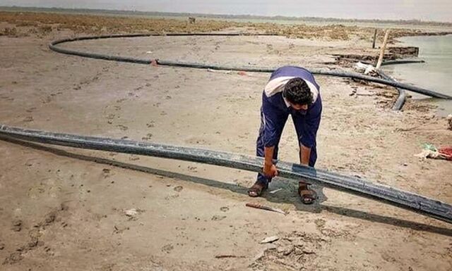 انهدام خط لوله ۵۰۰۰هزار متری انتقال سوخت قاچاق در میناب