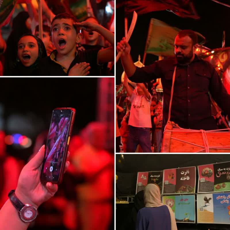 موکب خانوادگی «جون بن حوی» در شیراز؛ میعادگاهی برای جاماندگان اربعین