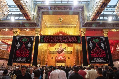 سیاه پوش شدن آستان مقدس حضرت عباس(ع) در سالروز رحلت پیامبر اکرم(ص)