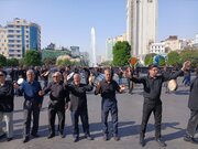 عزاداری هیئت فاطمیه شهرستان بشرویه در مشهدالرضا(ع)