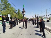 مردم آبیز در سوگ رحلت خاتم النبیین(ص)