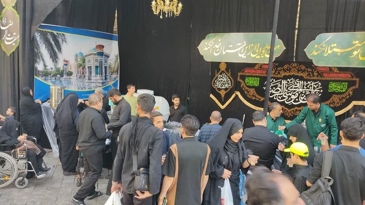 تجلی عشق و خدمت در موکب حضرت حسین بن موسی الکاظم(ع) طبس