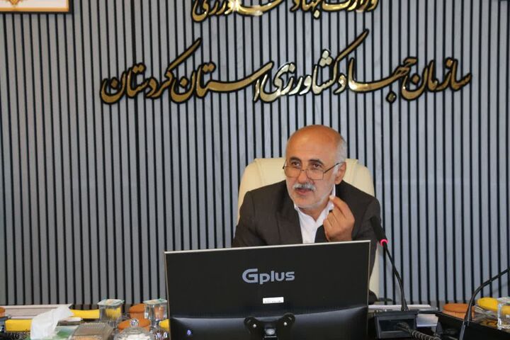 بهره‌برداری از ۹۶ پروژه کشاورزی با سرمایه‌گذاری ۹۵۴ میلیارد تومان در کردستان