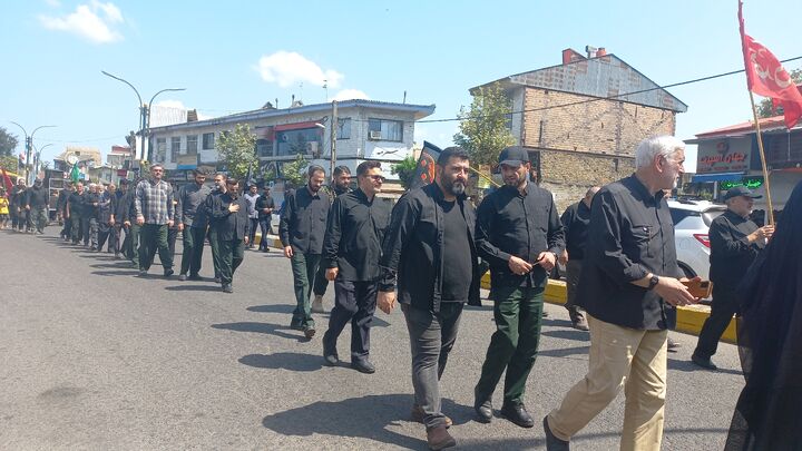 عزاداری هیات‌های شهر سنگر در آخر صفر