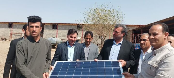 افتتاح مدرسه ۶ کلاسه پیازآباد و اهدای پنل خورشیدی به عشایر هلیلان