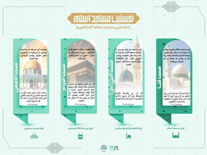 اینفوگرافی| نخستین مساجد اسلام