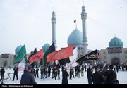 مراسم مسجد جمکران برای سالروز شهادت امام حسن عسکری(ع)