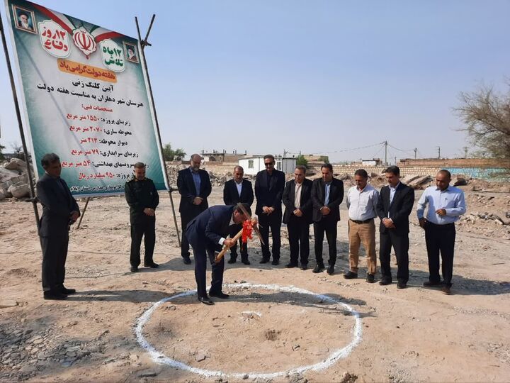 آئین کلنگ‌زنی هنرستان فنی شهرستان دهلران با اعتبار ۹۵۰ میلیارد ریال آغاز شد