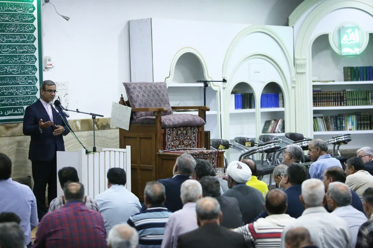 دیدار استاندار با مردم مشهد در مسجد جواد الائمه(ع)