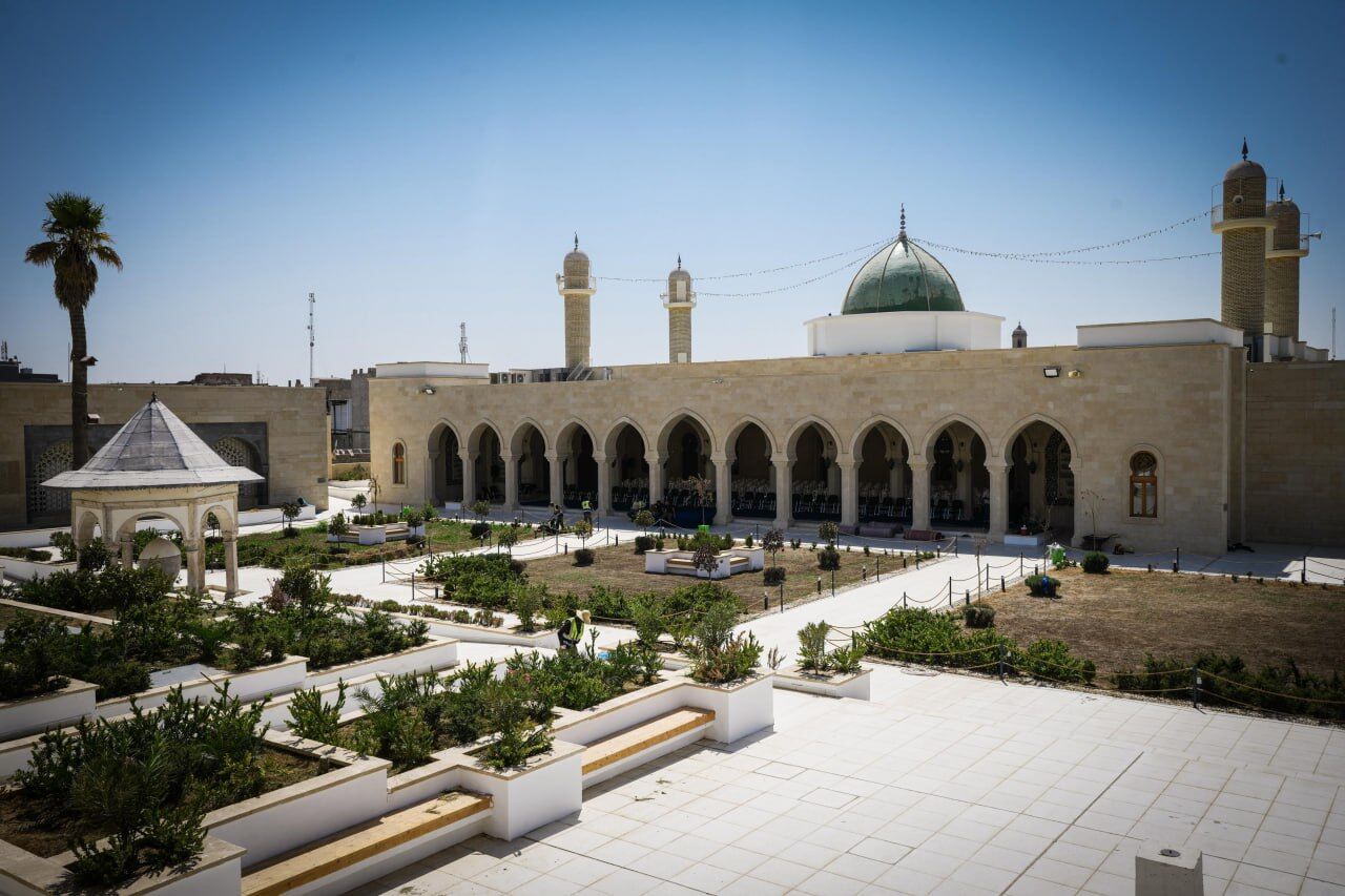 بازگشایی مسجد جامع نوری و مناره کج آن در موصل+ عکس