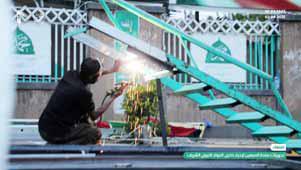 آذین بندی مساجد و شهرهای یمن برای سالروز میلاد پیامبر (اکرم(ص)