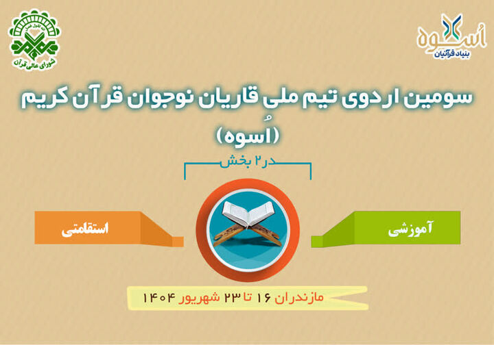 سومین اردوی تیم ملی قاریان نوجوان قرآن برگزار می‌شود