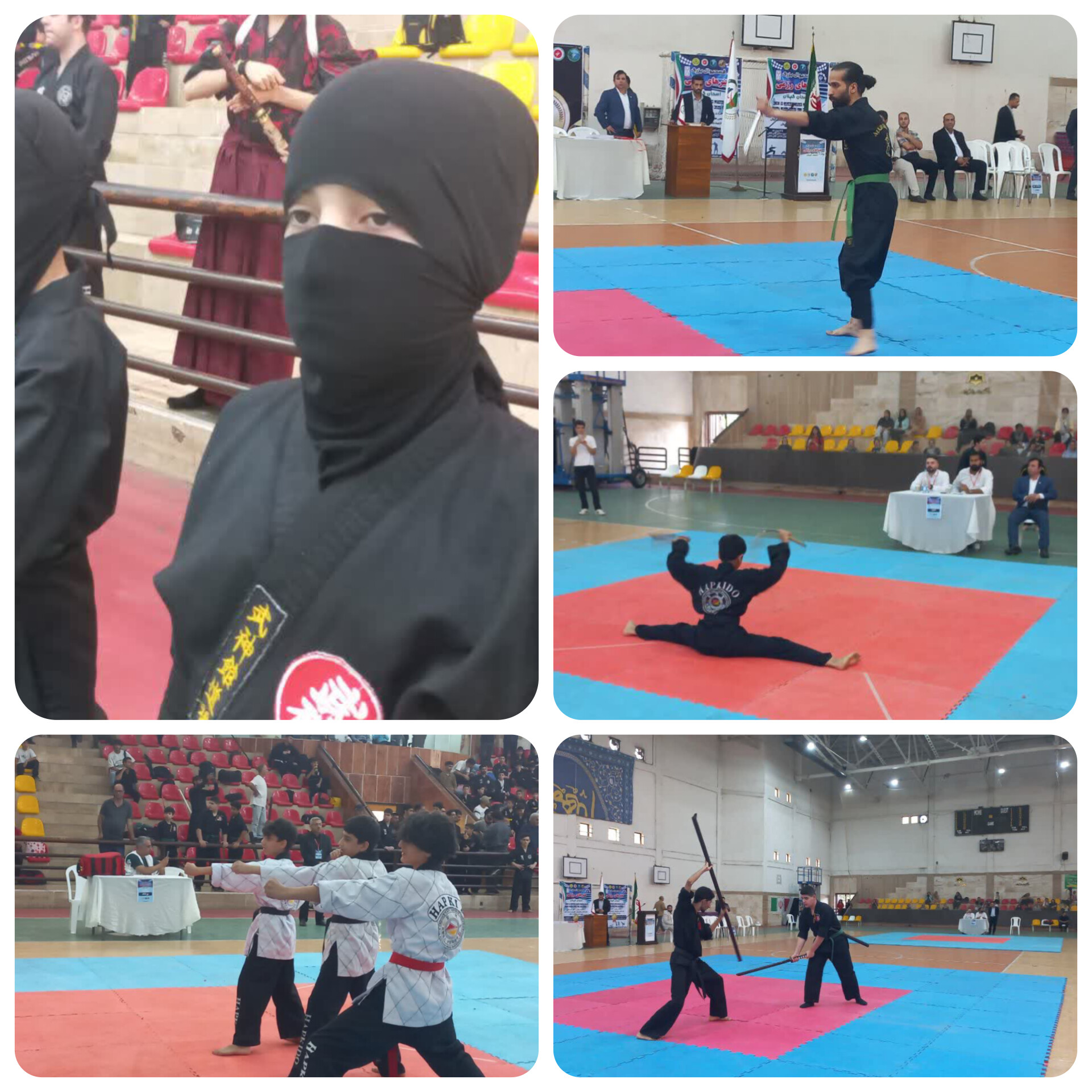 وقتی نمایش هنرهای رزمی به یاد شهدا برگزار شد