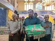 آئین تعویض پرچم گنبد مهدیه مسجد مقدس صاحب‌الزمان عجل‌الله تعالی فرجه کرمان