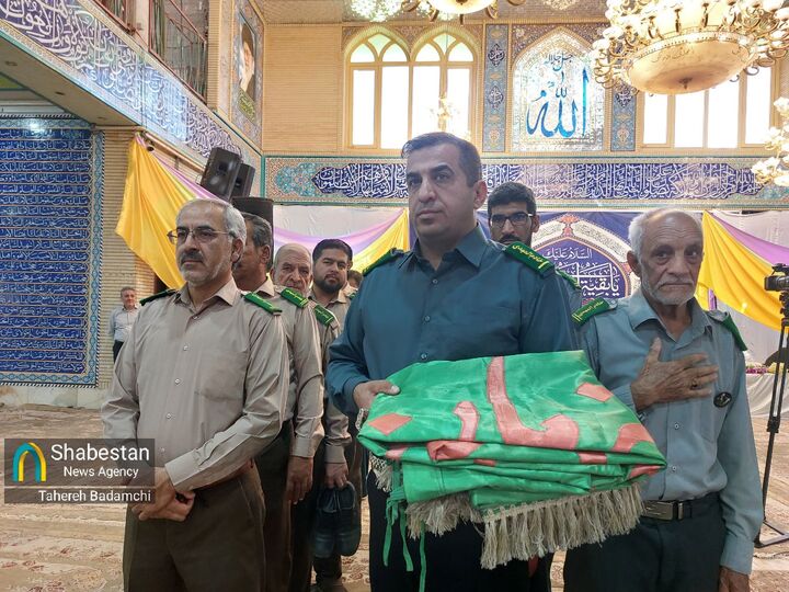 آئین تعویض پرچم گنبد مهدیه مسجد مقدس صاحب‌الزمان عجل‌الله تعالی فرجه کرمان