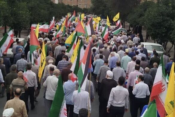 فریاد ایستادگی گلستانی‌ها در حمایت از مقاومت فلسطین