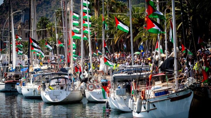 تعویق حرکت ناوگان جهانی «صمود» از تونس به غزه