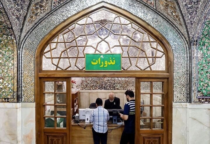 رشد چشمگیر نذورات حرم رضوی