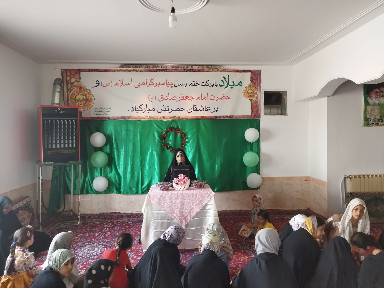 مادران و کودکان چشمه پهن مهمان جشن میلاد و اختتامیه کلاس‌های قرآن شدند